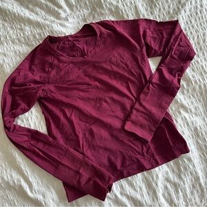 Lululemon Swiftly Tech Long Sleeve Shirt 2.0 Waist Length (Deep Luxe)